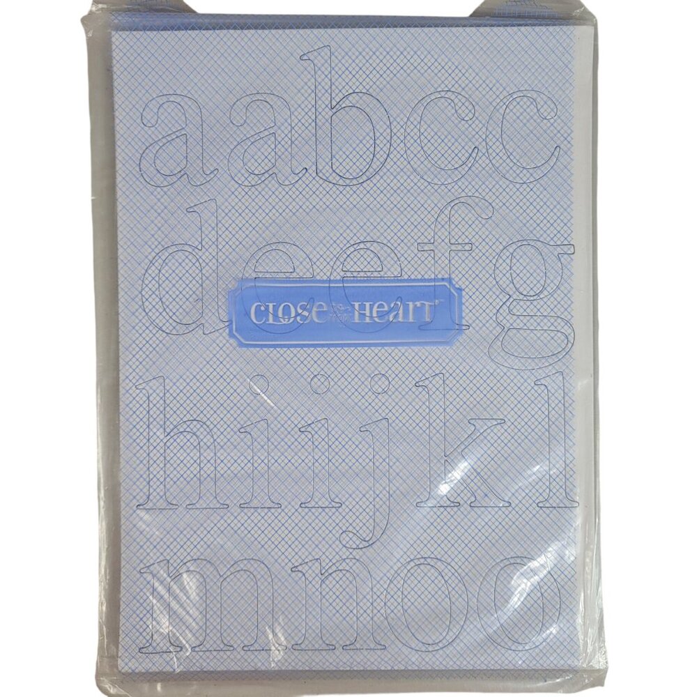Close to My Heart Dimensional Elements Z1048 Simple Alphabets Lowercase NEW